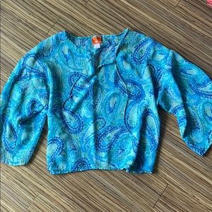 Watercolor Paisley Blouse!